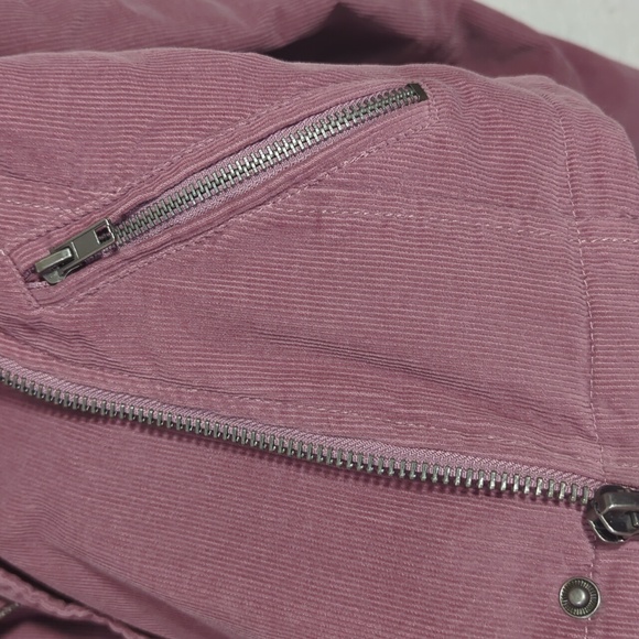 🩷 Pink Corduroy Moto Jacket - Picture 11 of 14